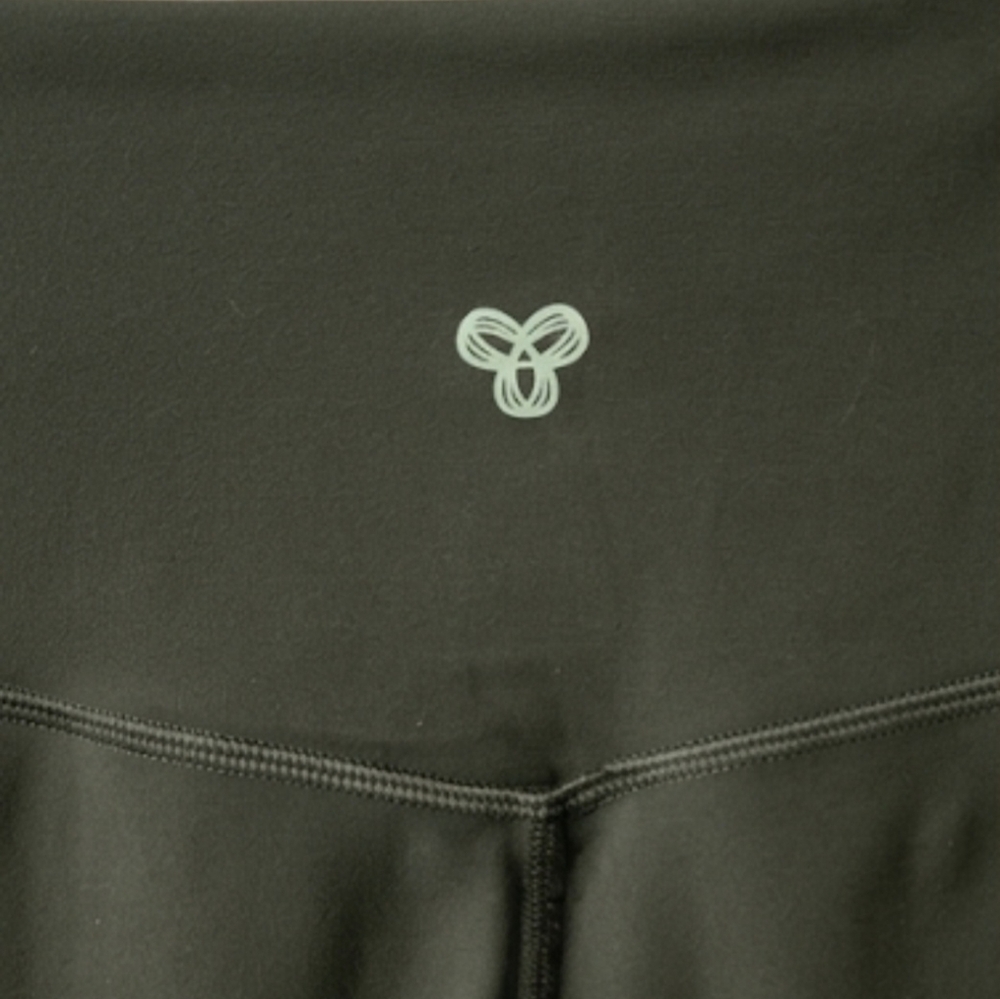 TNA TnAction High-Waist Biker Shorts – Dark Olive / Khaki Green (Size S) - Picture 2 of 4